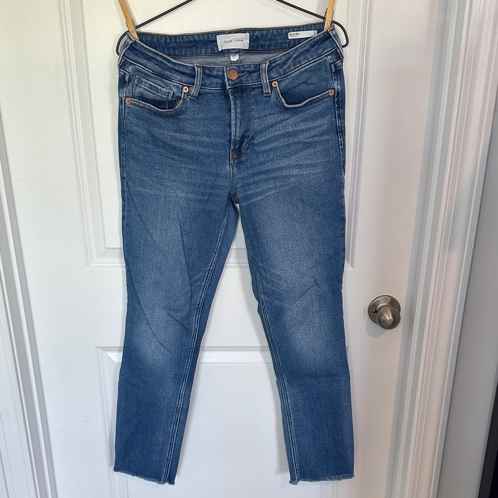 Dear John Ankle Cropped Blue Jeans
